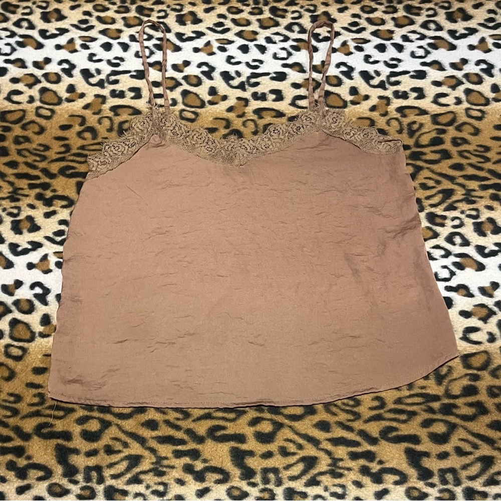 Wild Fable Brown Lace Cami Top